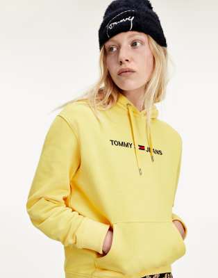 tommy jeans yellow hoodie