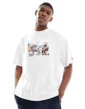 Tommy Jeans ice cream back print graphic t-shirt in white | ASOS
