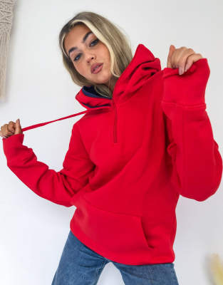 red tommy jeans hoodie