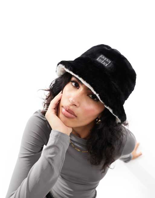 Tommy Jeans - Fuzzy - Multifarvet vendbar bøllehat