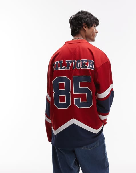 Tommy Jeans Game Day hockey jersey in red - view 1