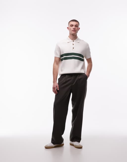 Tommy Jeans - Gebreid poloshirt in crème, 2 van 5