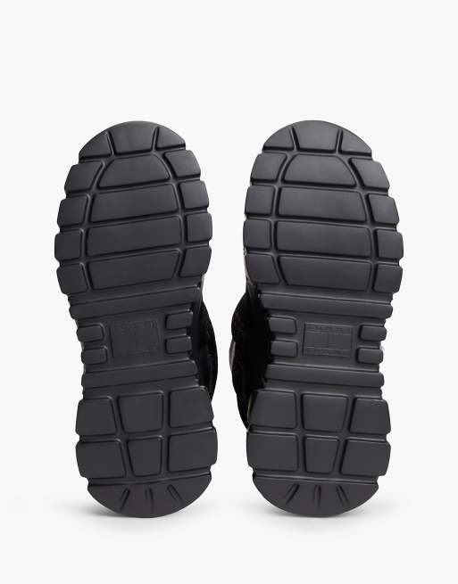 Tommy Jeans gefütterte Plateau-Winterstiefel in Schwarz, 5 von 7
