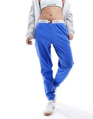 Tommy Jeans - Gerippte Lounge-Hose in Blau