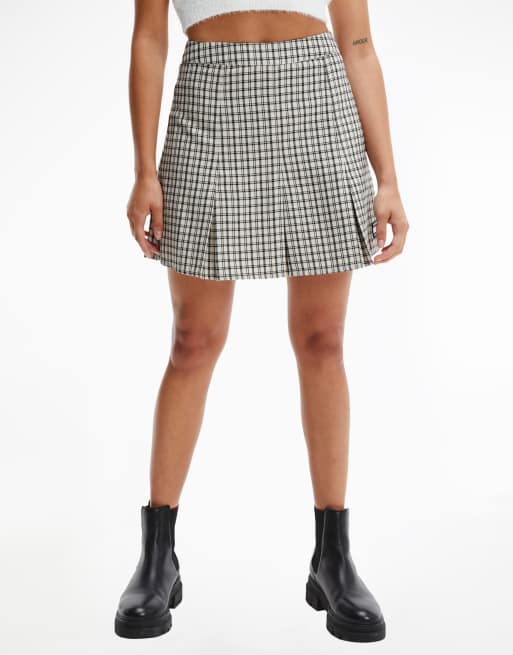 Tommy Jeans - Geruite varsity minirok