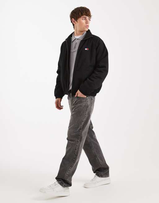 Tommy Jeans - Gewatteerd jack van keperstof in zwart, 2 van 5