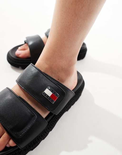 Tommy Jeans - Gewatteerde sandalen in zwart, 2 van 4