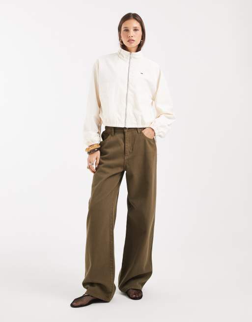 Tommy Jeans - Giacca accollata color crema con laccetti, 2 di 4