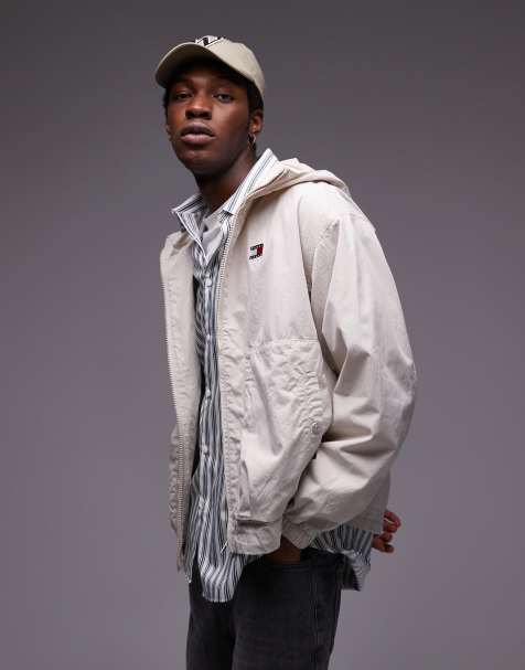 Tommy Jeans - Giacca con cappuccio color bianco sporco - view 1
