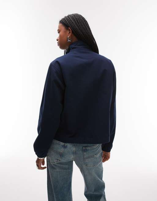 Tommy Jeans - Giacca vestibilità classica color blu navy con colletto, 3 di 4