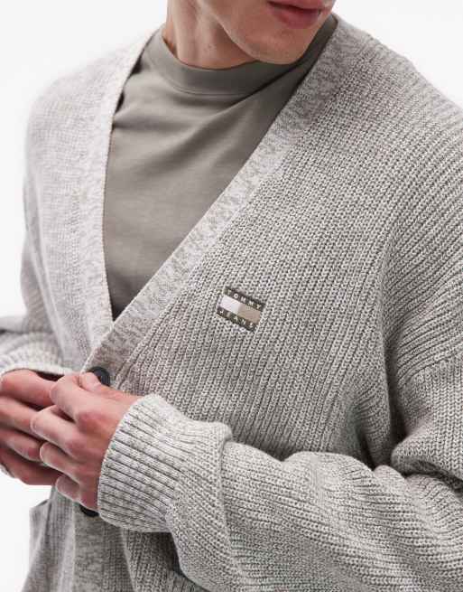 Tommy Jeans - Gilet décontracté en maille - Gris, 5 de 5