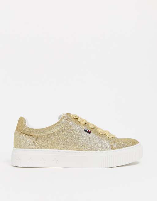 Tommy jeans glitter clearance sneaker