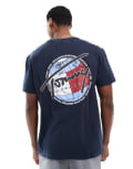 Tommy Jeans globe graphic t-shirt in navy