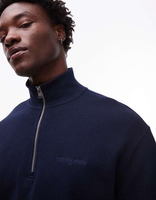 Tommy Jeans – Granatowa bluza z zamkiem pod szyją, 2 z 4