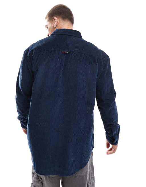 Tommy Jeans – Granatowa gruba koszula sztruksowa, 2 z 4