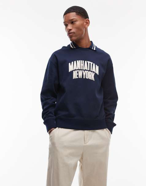 Tommy Jeans – Granatowa koszulka polo w stylu rugby z napisem „Manhattan“ - view 1