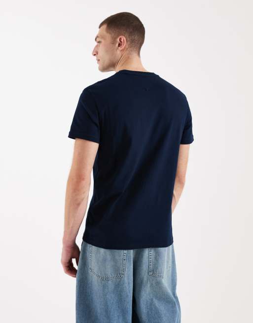 Tommy Jeans – Granatowy T-shirt z grafiką na plecach, 3 z 5