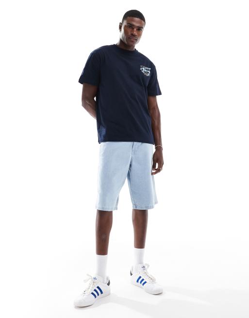 Tommy Jeans – Granatowy T-shirt z logo w stylu graffiti na plecach, 4 z 4