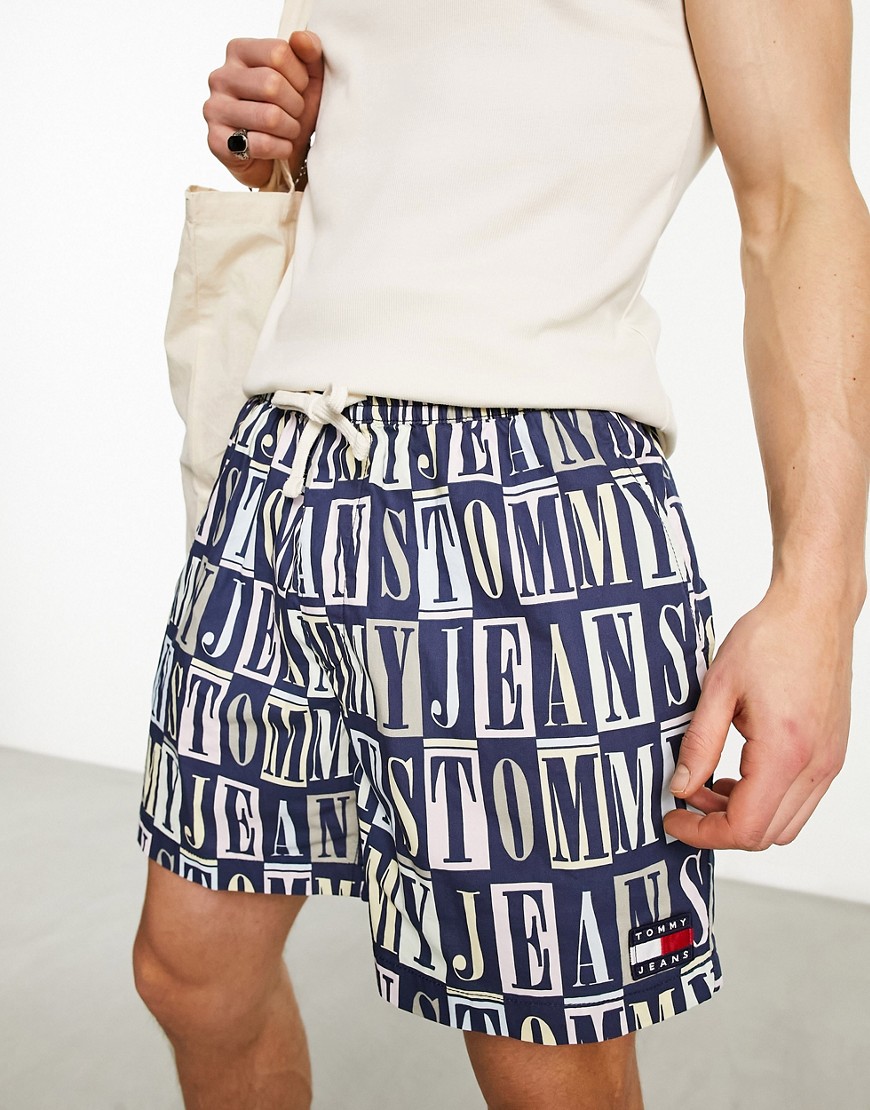 Tommy Jeans graphic logo shorts in multi