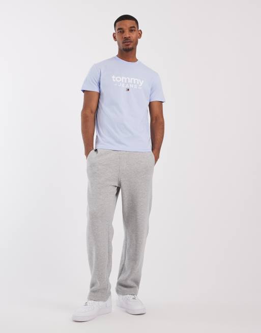 Tommy Jeans graphic slim fit t-shirt in light blue, 2 of 5