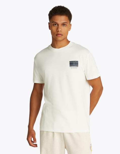 Tommy Jeans graphic t-shirt in ecru - view 1