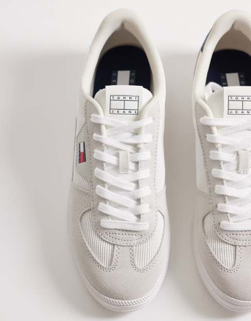 Tommy Jeans Greenwich edge trainers with logo in white, 3 of 5