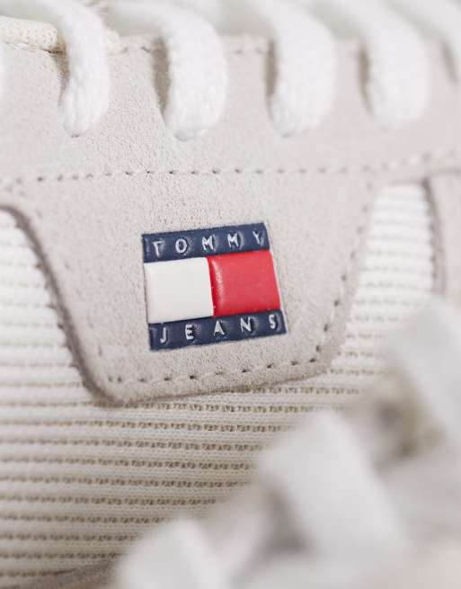 Tommy Jeans Greenwich edge trainers with logo in white, 4 of 5