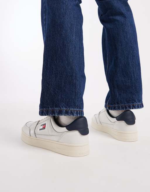 Tommy Jeans – Greenwich Essential – Białe buty sportowe z logo , 3 z 5