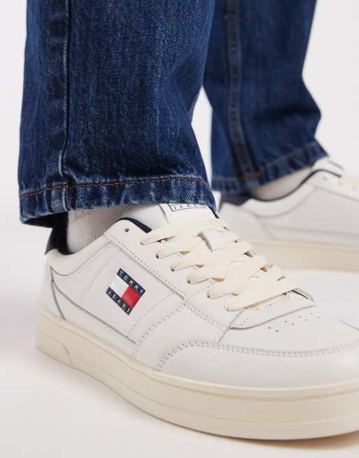 Tommy Jeans – Greenwich Essential – Białe buty sportowe z logo , 4 z 5