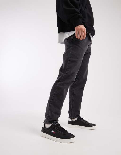 Tommy Jeans - Greenwich Essential - Sorte sneakers med logo, 5 af 5
