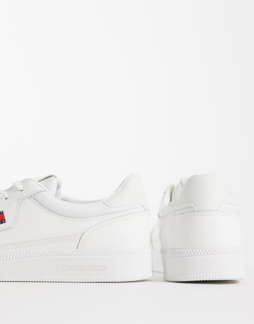Tommy Jeans Greenwich lädersneakers i vitt, 3 av 5