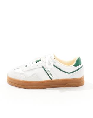 Tommy Jeans Greenwich Low Sneakers With Rubber Sole In Neutral