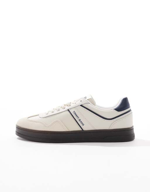 Tommy Jeans – Greenwich – Naturvita och blå sneakers, 5 av 5