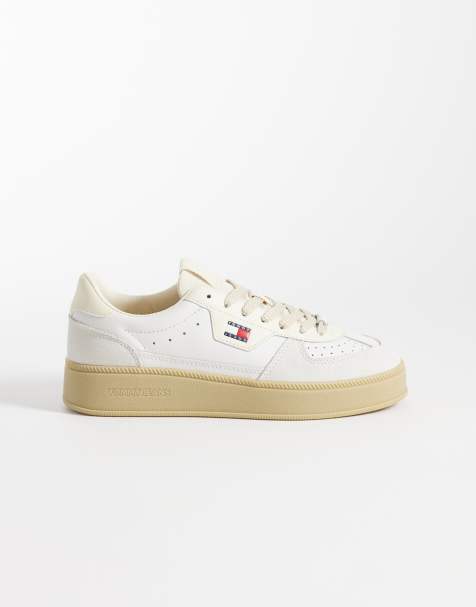 Tommy Jeans greenwich platform sneakers in white - view 1