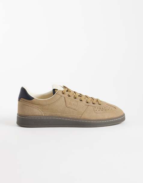 Tommy Jeans Greenwich real suede sneakers in beige - view 1