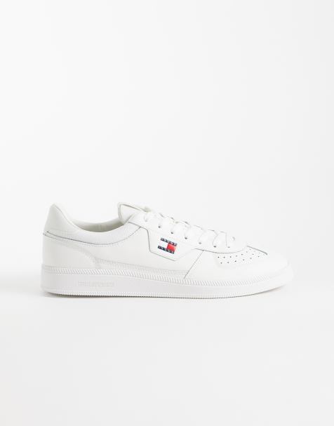 Tommy Jeans Greenwich skórzane sneakersy w białym kolorze - view 1