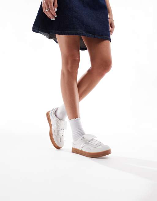 Tommy Jeans – Greenwich – Sneaker in Weiß und Silber mit Gummisohle, 4 von 4