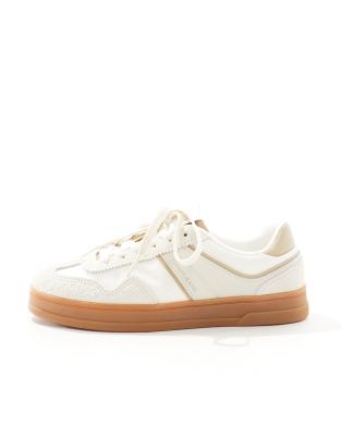 Tommy Jeans Greenwich Suede Sneakers With Gum Sole In Neutral
