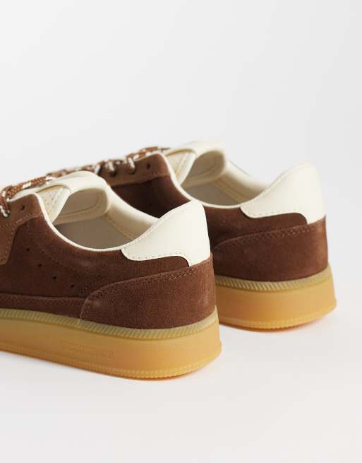 Tommy Jeans Greenwich suede trainers in brown, 5 of 5