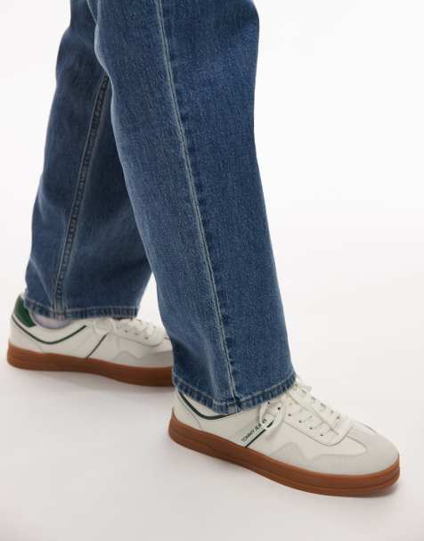 Tommy Jeans Greenwich trainers in white and blue - view 1