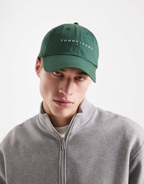 Tommy Jeans - Grøn kasket med lineært logo - view 1