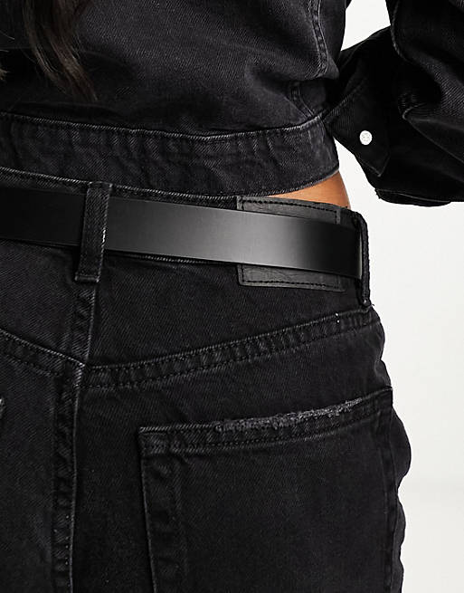 Tommy Jeans – Gürtel in Schwarz mit ovaler Schnalle | ASOS