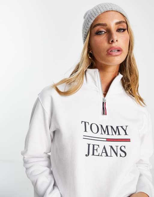 Tommy jeans best sale quarter zip sweatshirt