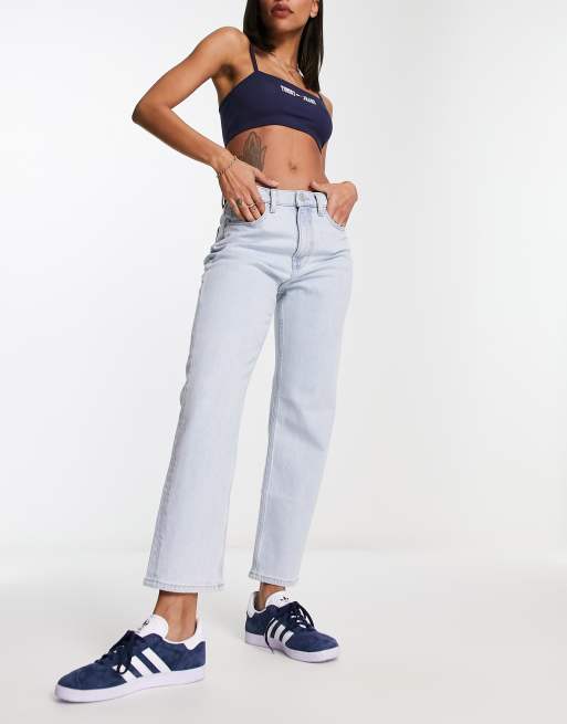 Tommy Jeans - Harper - Jeans met hoge taille en rechte pijpen in lichte wassing 
