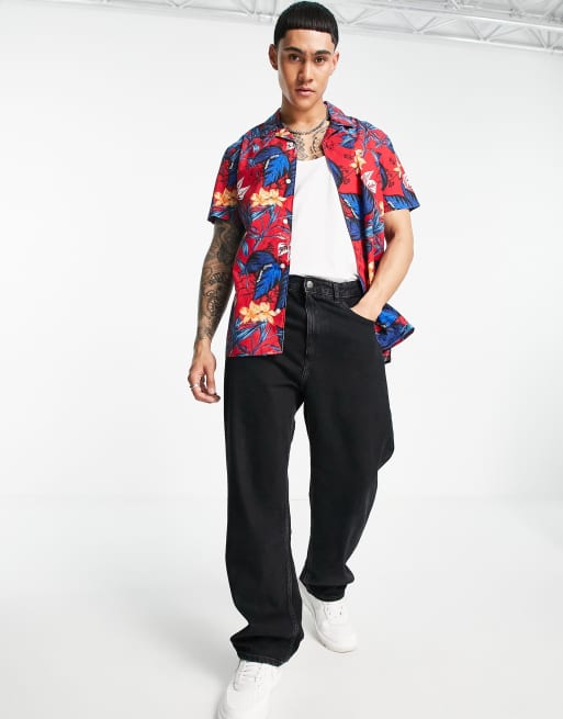 Jeans and hot sale hawaiian shirt