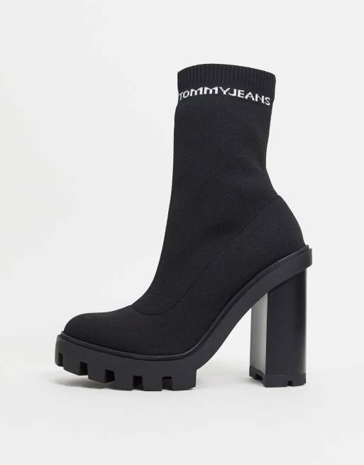 Tommy jeans hot sale sock boot