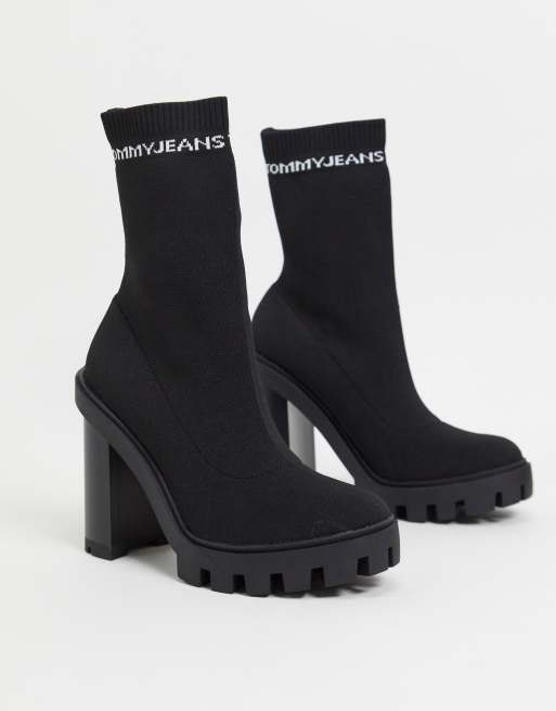 Tommy hot sale sock boot