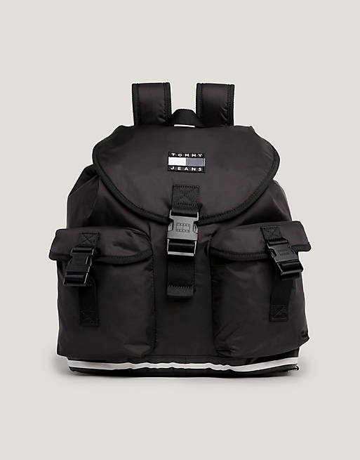 Tommy Jeans heritage backpack in black | ASOS