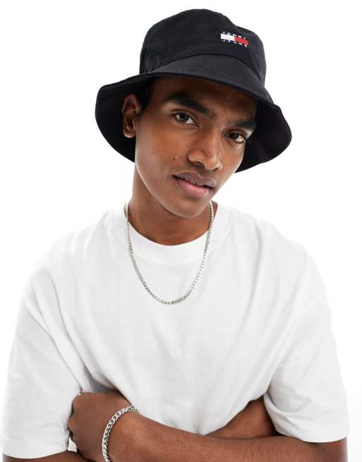 Tommy Jeans - Heritage - Bucket hat in zwart