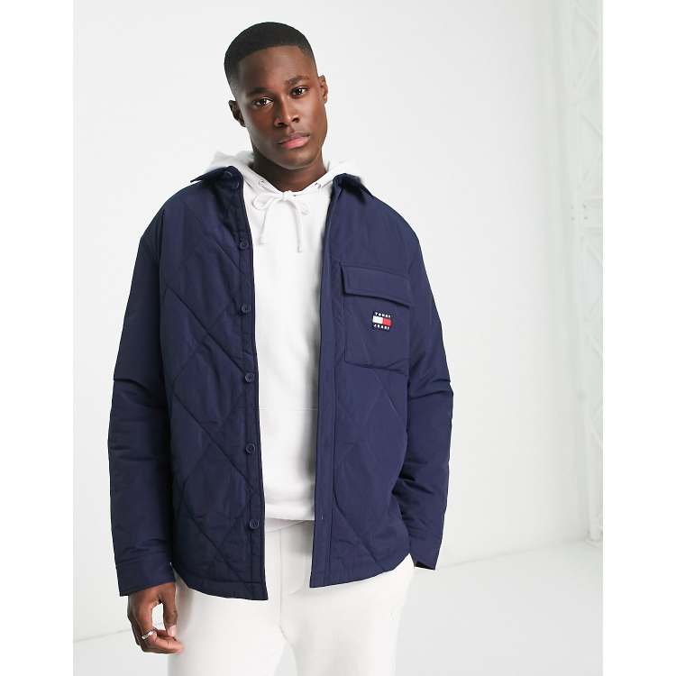 Tommy jeans quilted logo jacket clearance